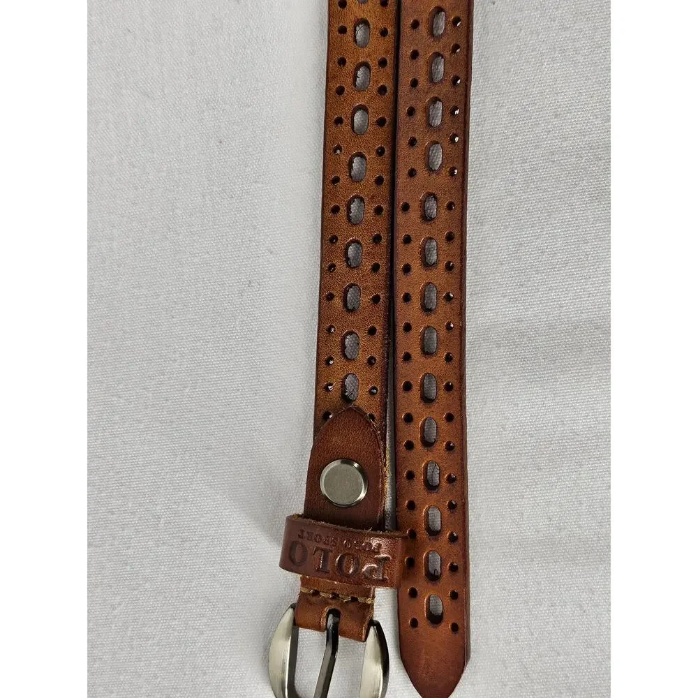 POLO SPORT WOMEN'S BROWN BELT, 40